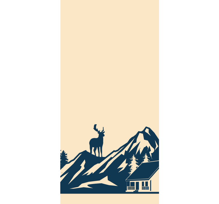 Majestic mountain scene blind original - TenStickers
