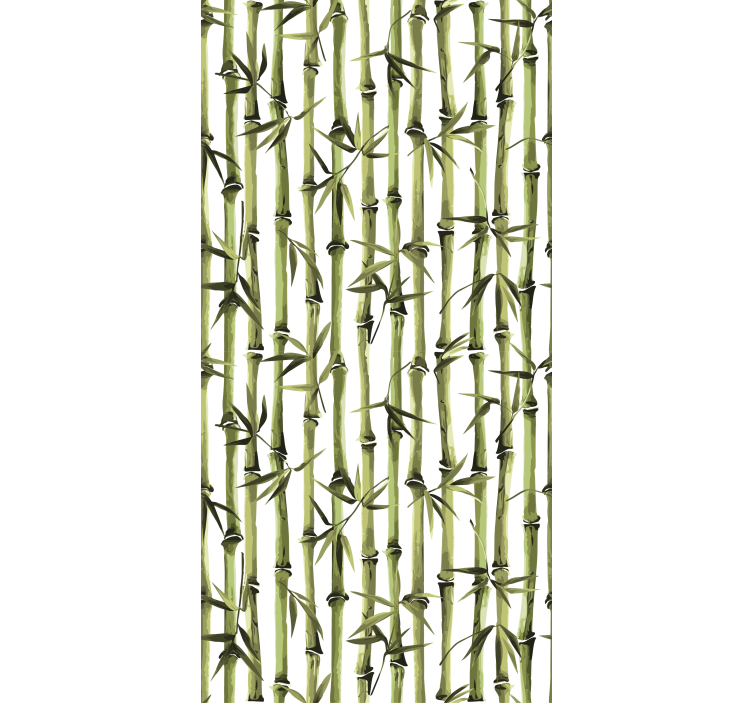 Bamboo Forest Pattern blind flowers - TenStickers