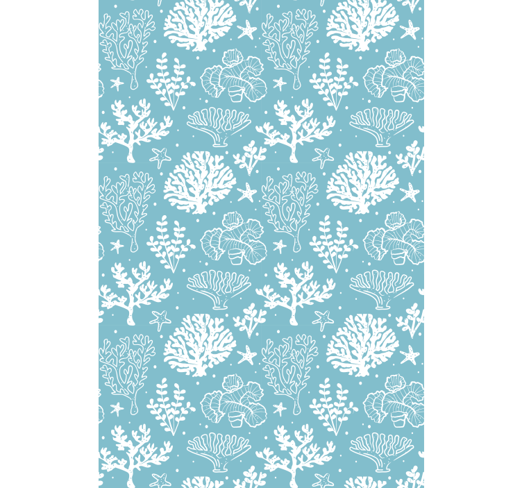 Coral Reef Silhouettes blind flowers - TenStickers