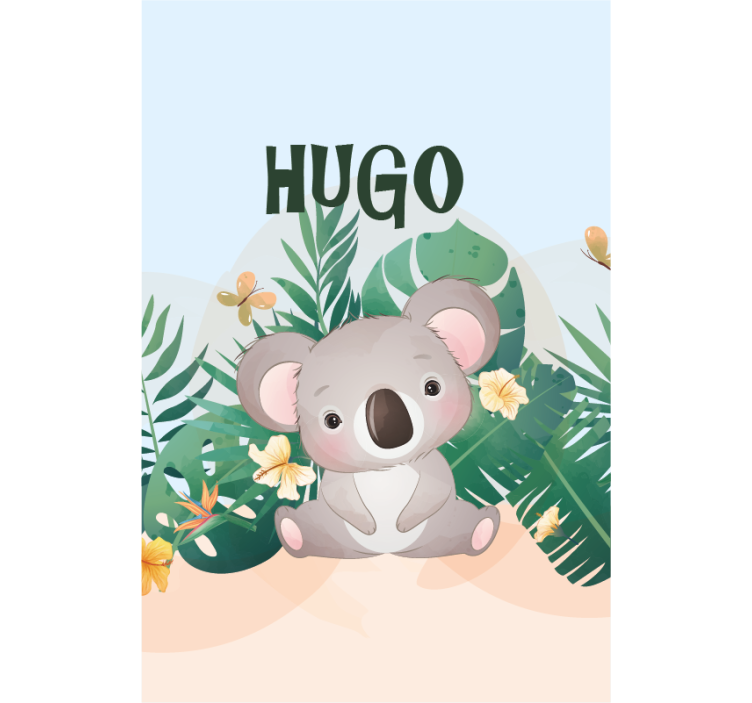 Cuddly Koala Illustration animal blind - TenStickers