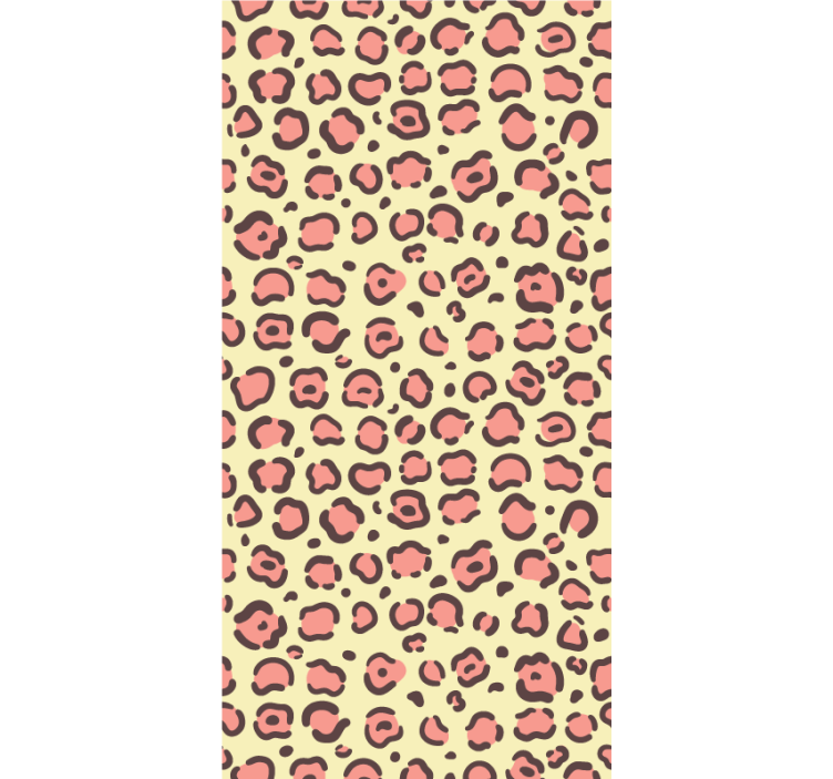 Pink and yellow leopard more animal blind - TenStickers