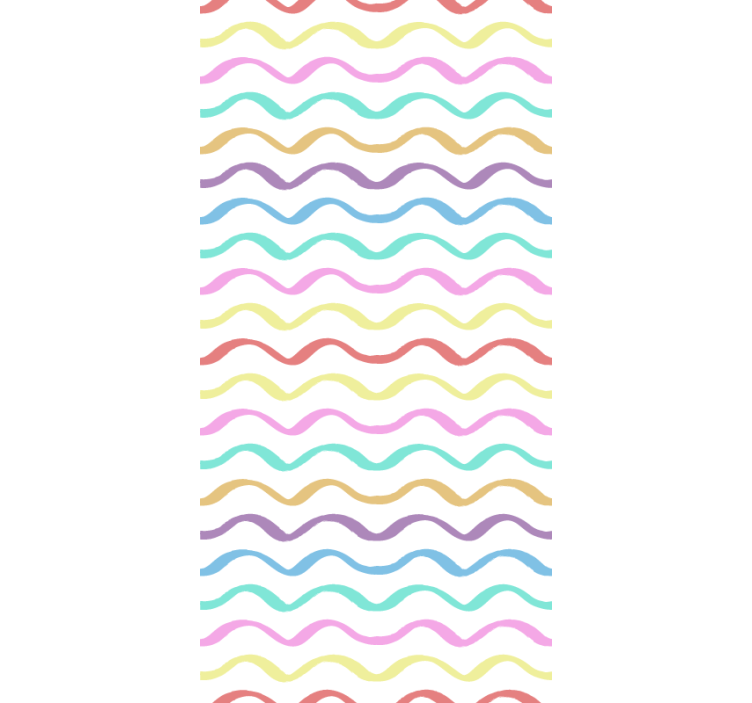 Colorful wavy lines blind kids - TenStickers
