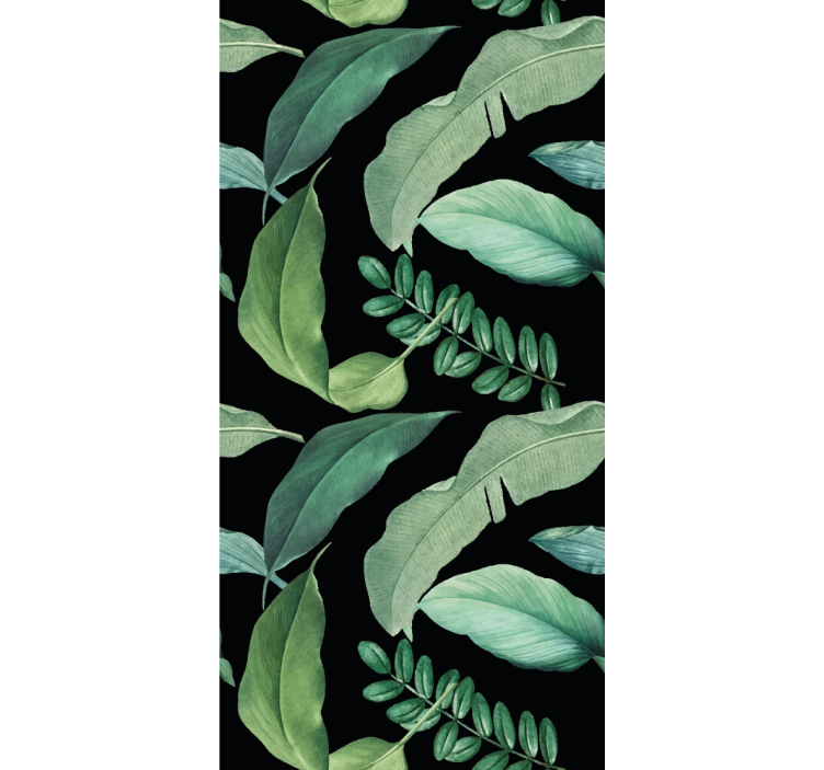 Lush Greenery Design blind flowers - TenStickers