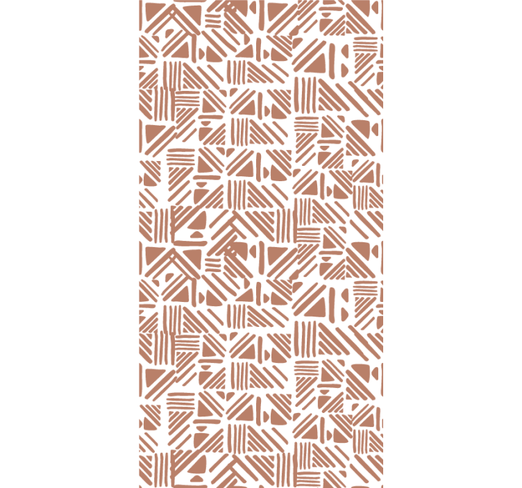 Geometric pattern elements blind master bedroom - TenStickers