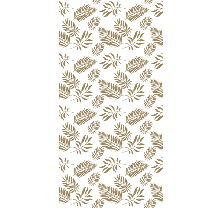 Graceful leaf motif blind flowers - TenStickers