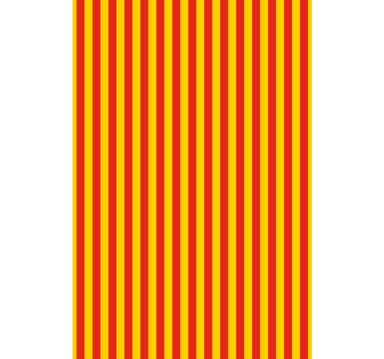 Yellow and red stripes modern blind - TenStickers