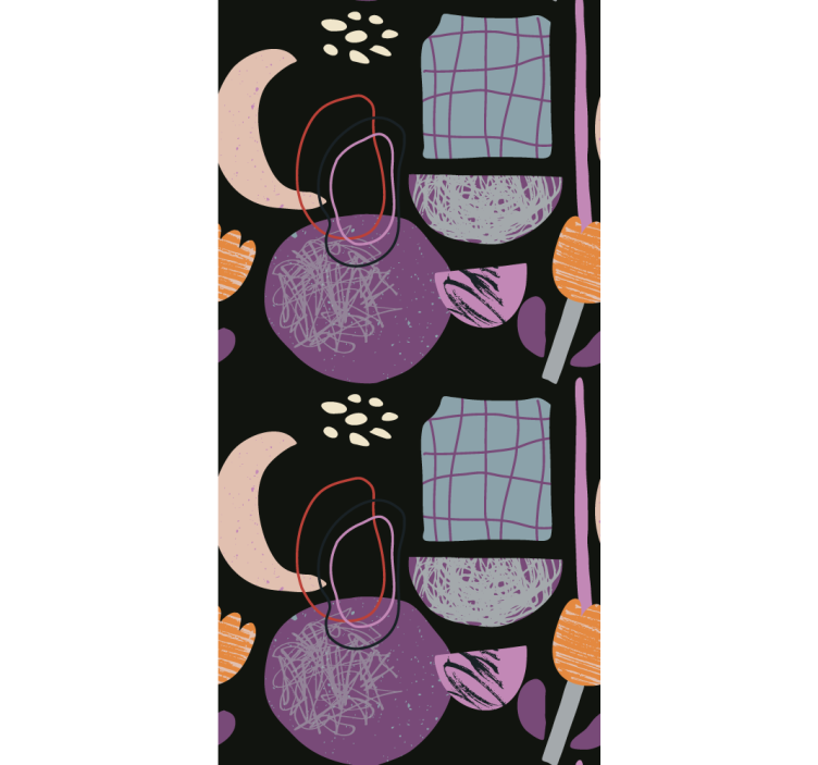 Abstract shape pattern modern blind - TenStickers