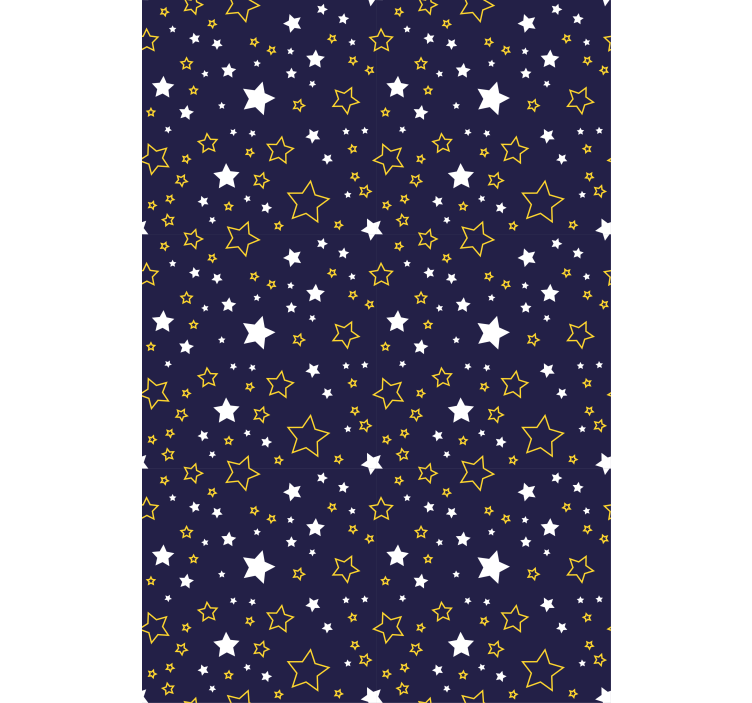 Starry night motif blind kids - TenStickers