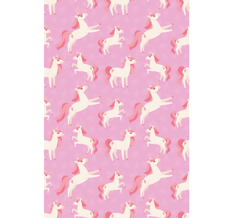 Pink unicorn fantasy blind kids - TenStickers