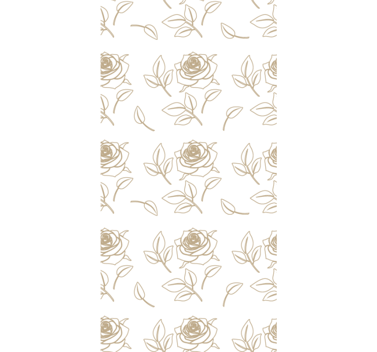 Delicate Rose Pattern blind flowers - TenStickers