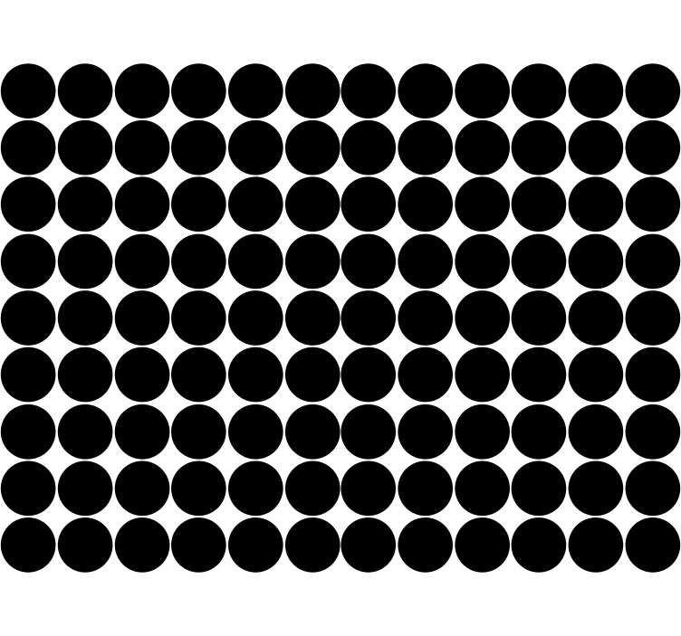 Monochrome circle pattern modern blind - TenStickers