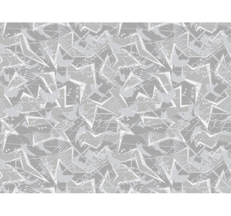 Geometric Grey Patterns pattern roller blind - TenStickers