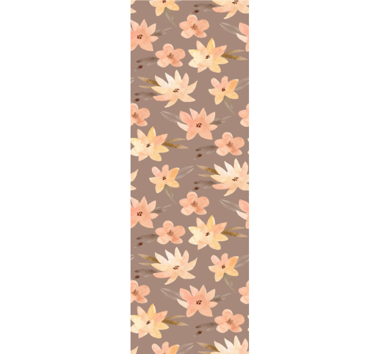 Soft Floral Pattern blind flowers - TenStickers