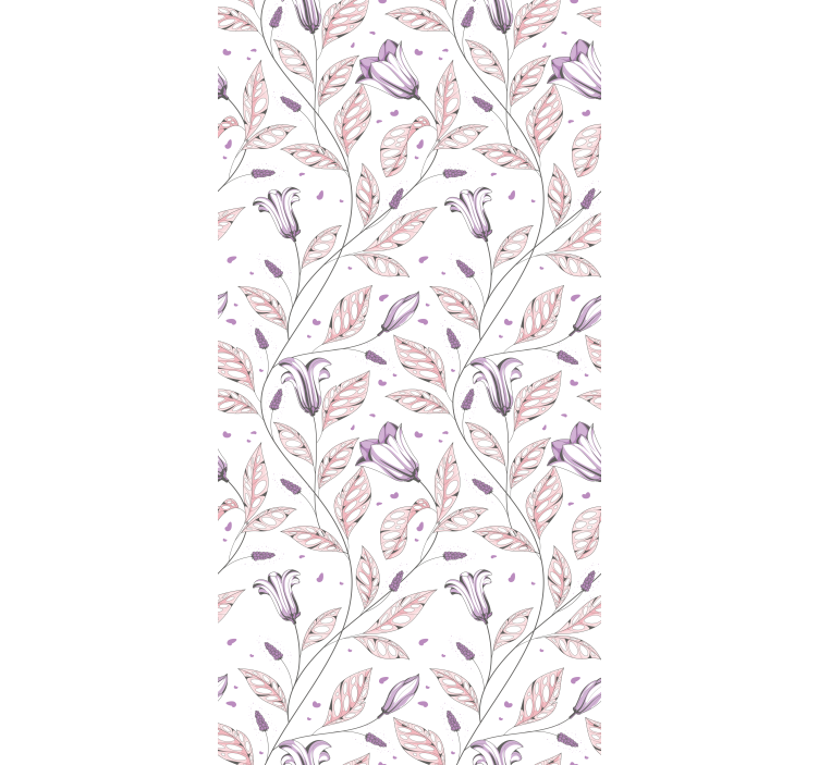Botanical Leaf Motifs blind flowers - TenStickers
