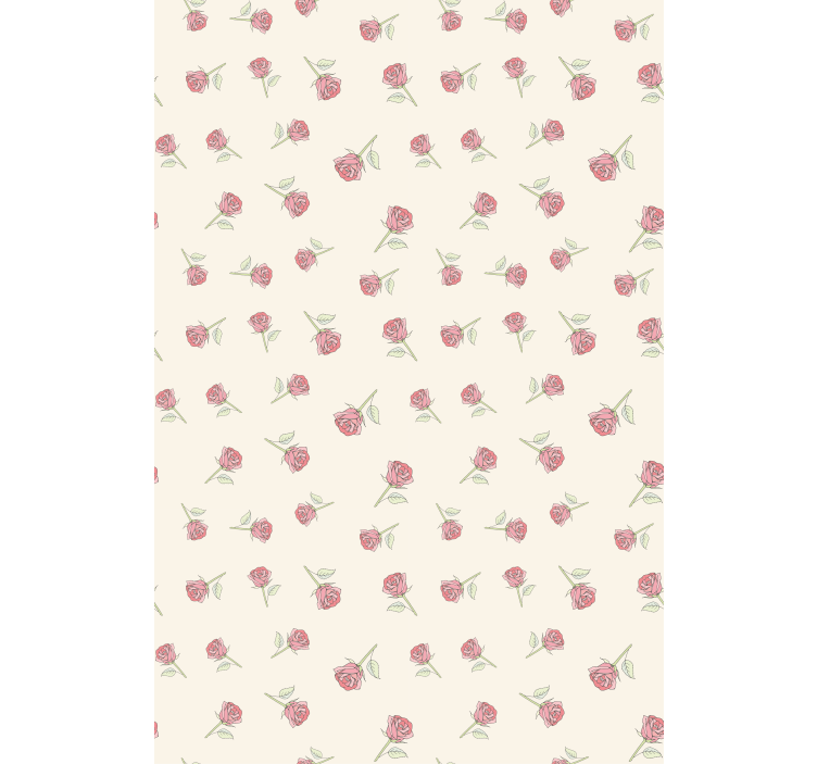 Gentle rose motif blind flowers - TenStickers