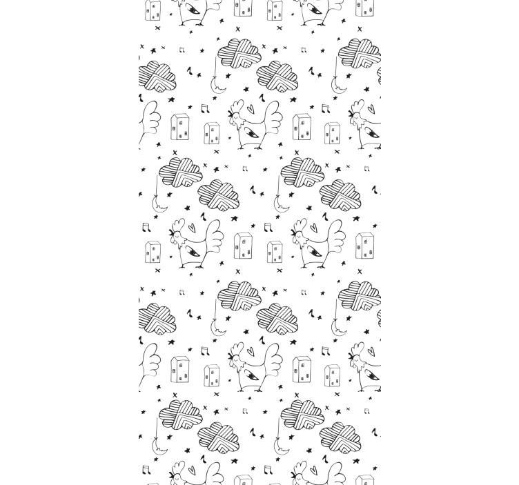 Chicken Pattern other blind - TenStickers