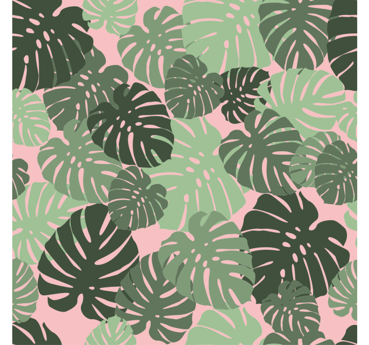 Tropical Monstera Pattern blind flowers - TenStickers