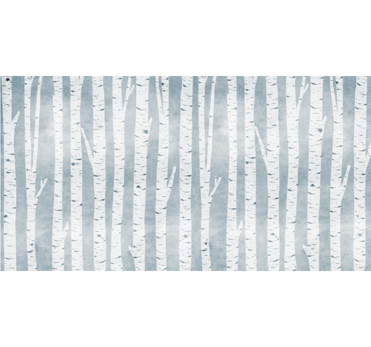 Birch grey pattern blind trees - TenStickers