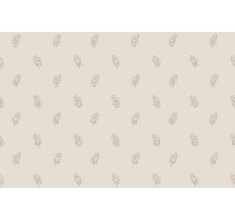 Beige leaf pattern blind flowers - TenStickers