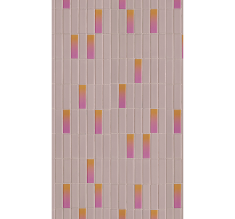 Pattern roller blind gradient pink design - TenStickers