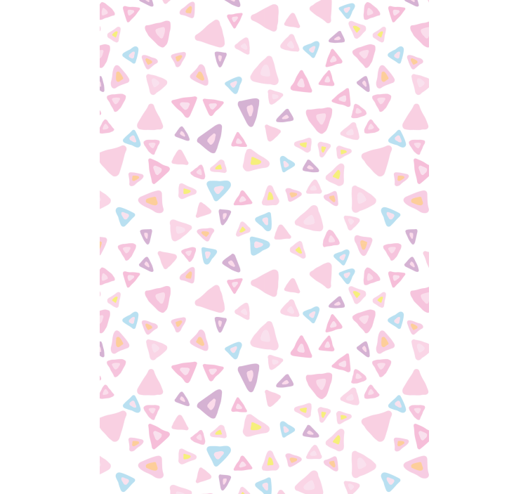 Pink triangle patterns blind kids - TenStickers
