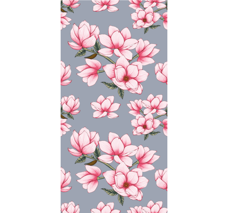 Magnolia Blossom Pattern blind flowers - TenStickers