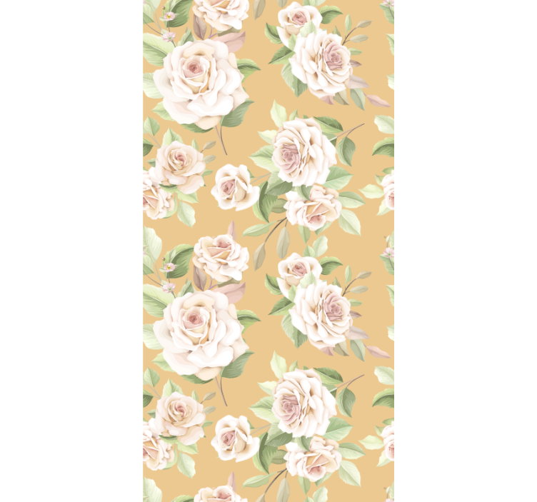 Blooming rose pattern blind flowers - TenStickers
