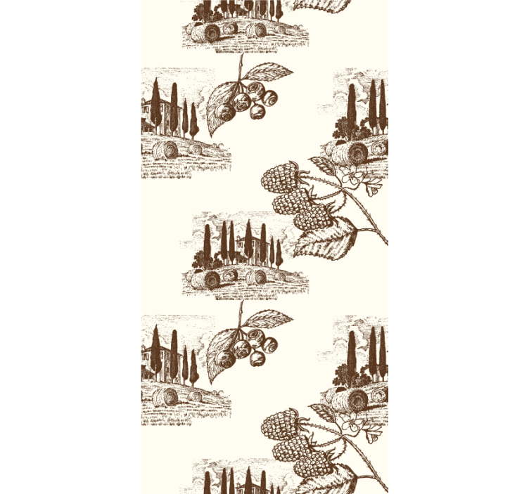 Elegant Grapevine Pattern more vintage roller blind - TenStickers