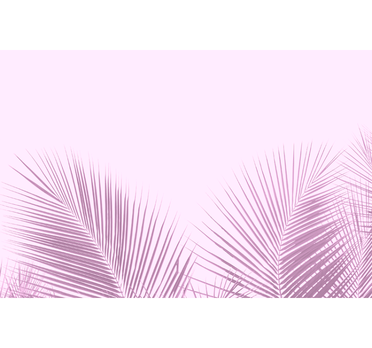 Palm leaf silhouette dining room blind - TenStickers