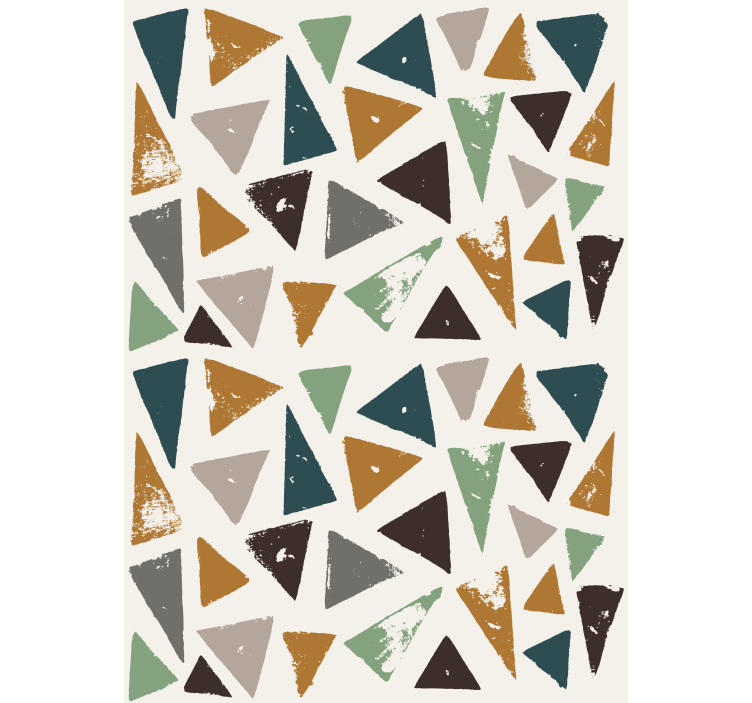 Geometric triangle motif blind master bedroom - TenStickers