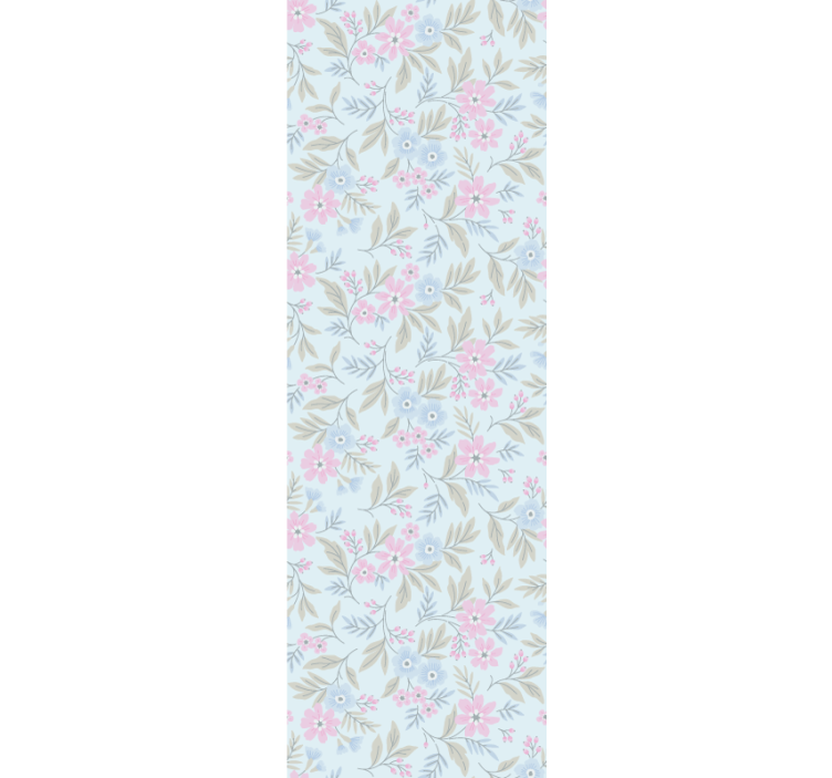 Subtle Botanical Motif blind flowers - TenStickers