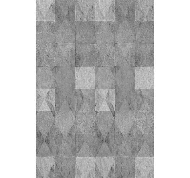 Pattern roller blind geometric grey design - TenStickers