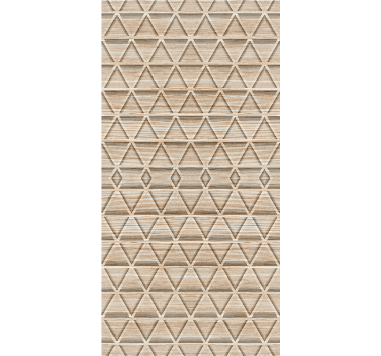 Pattern roller blind geometric natural design - TenStickers