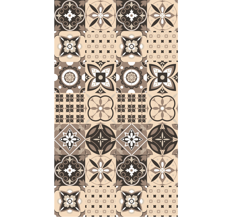 Ornate Tile Patterns pattern roller blind - TenStickers