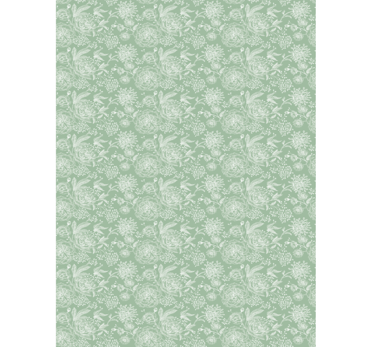 Delicate Plant Elements blind flowers - TenStickers