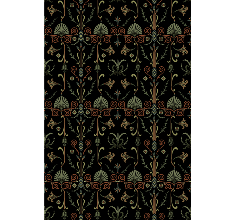 Graceful foliage motifs blinds in a kitchen - TenStickers