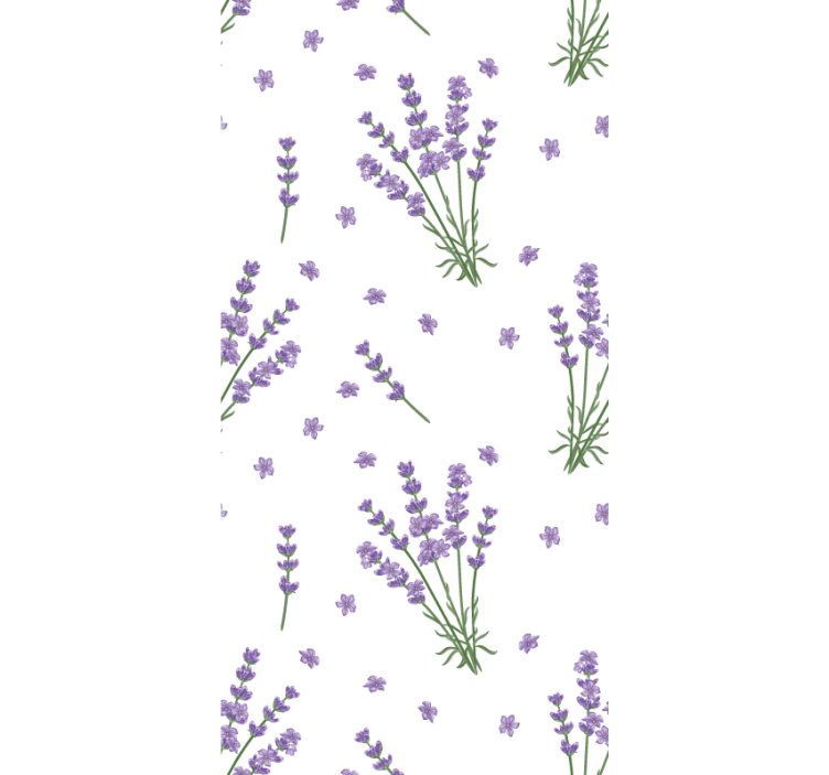 Lavender simple design blind flowers - TenStickers