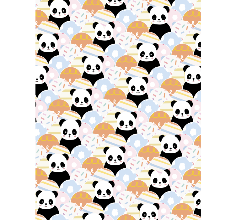 Baby panda party blind kids - TenStickers