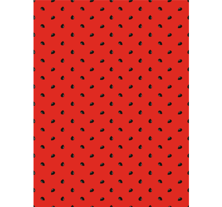 Red Strawberry Pattern blind fruit - TenStickers