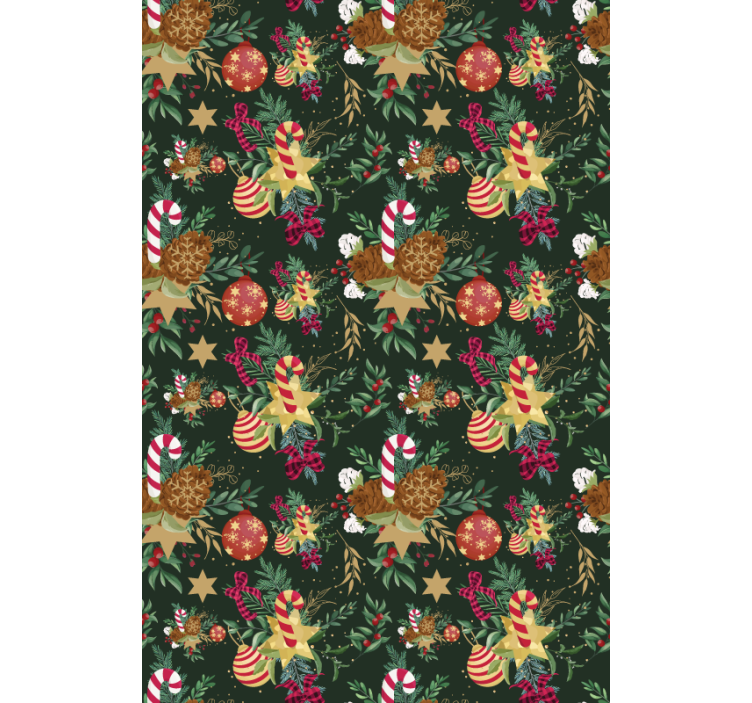 Festive Candy Elements floral blind - TenStickers