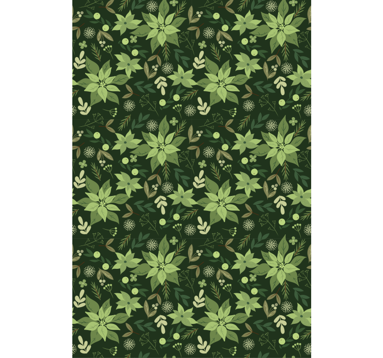 Lush Green Flora blind flowers - TenStickers