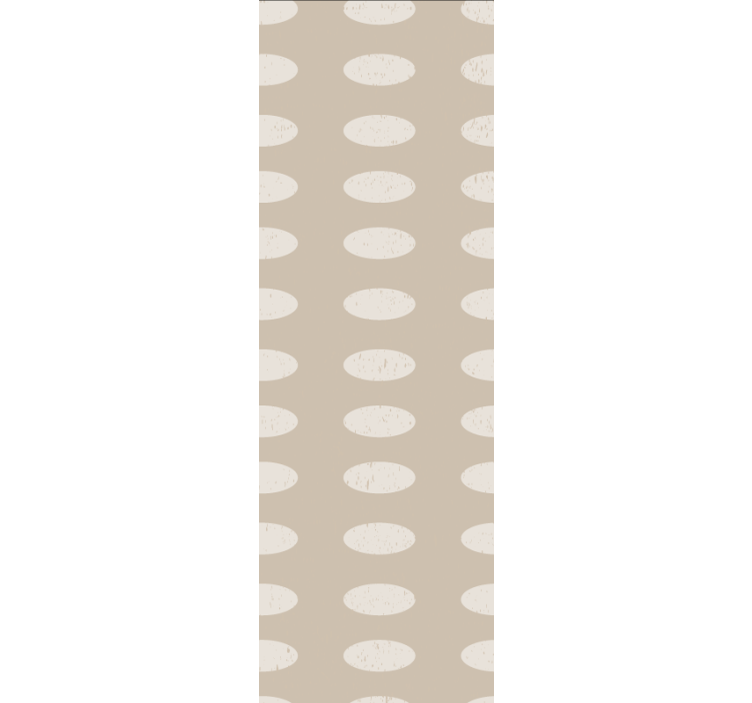 Pattern roller blind oval design contrast - TenStickers