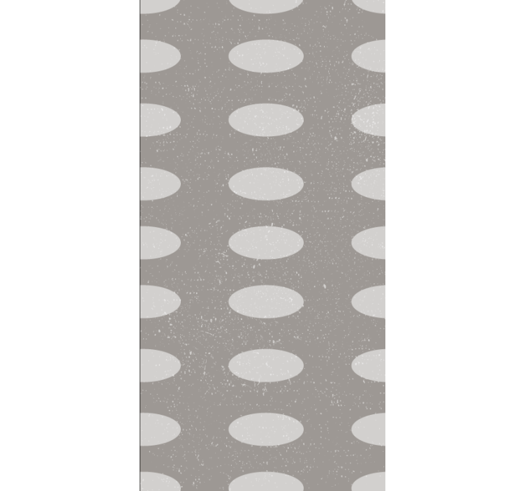 Pattern roller blind with oval design elements - TenStickers
