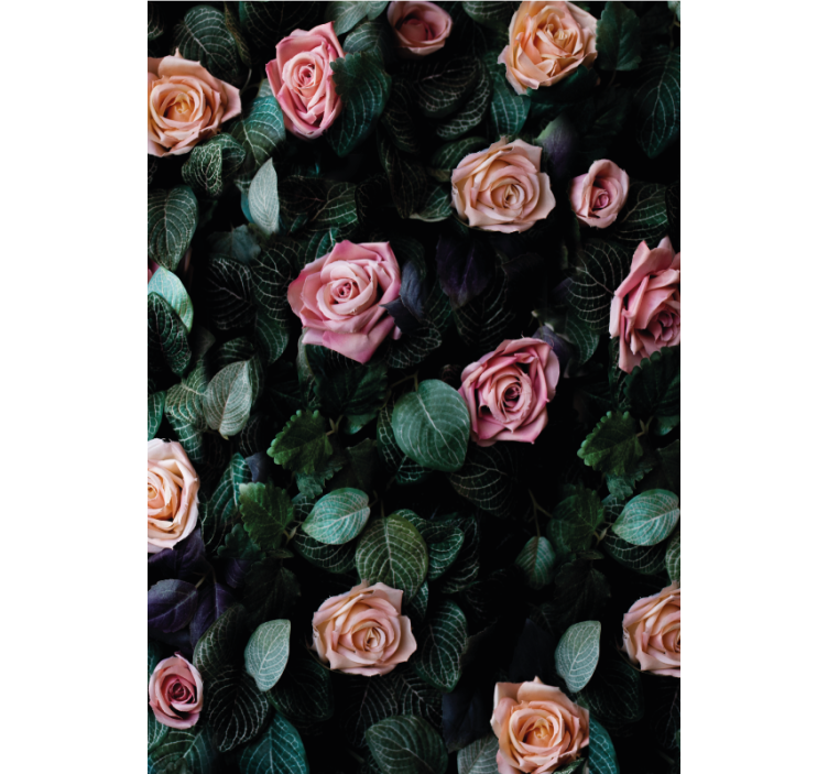 Realistic roses pattern floral blind - TenStickers