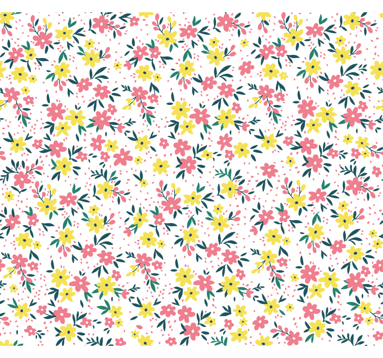 Floral Bloom Pattern blind flowers - TenStickers
