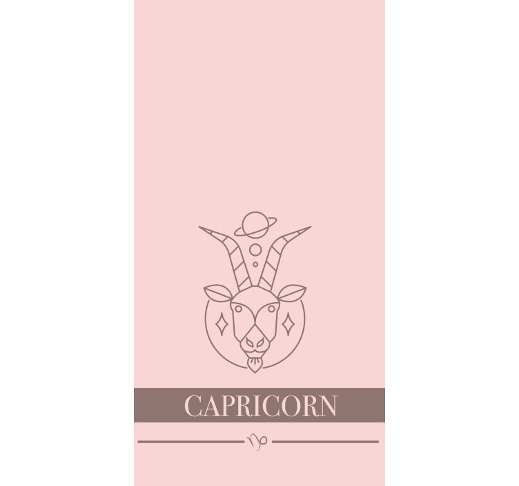 CAPRICORN ASTROLOGICAL SYMBOL custom roller blind - TenStickers