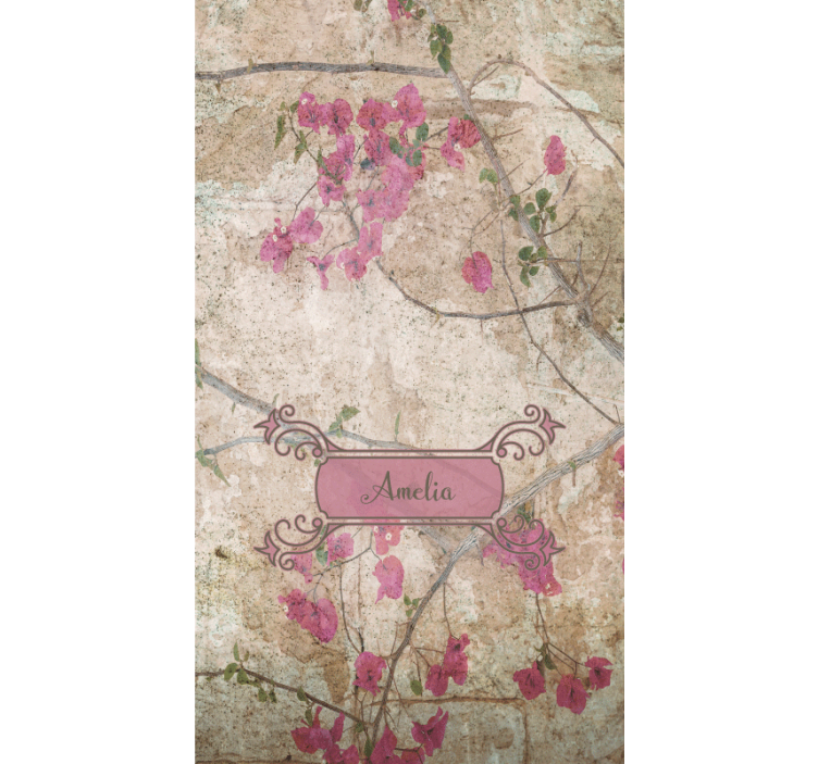 Floral blind floral elegance with name - TenStickers
