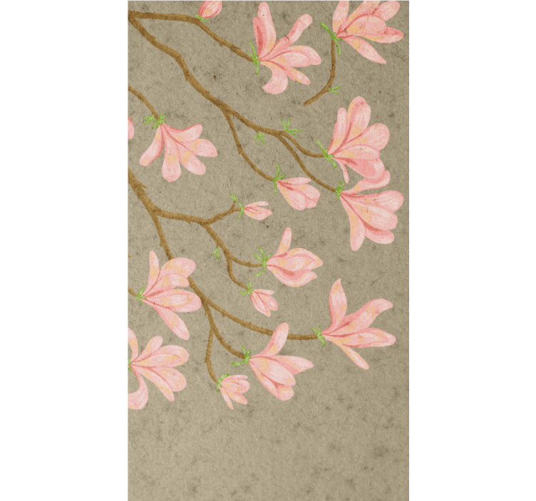 Gentle Pink Flowers blind flowers - TenStickers