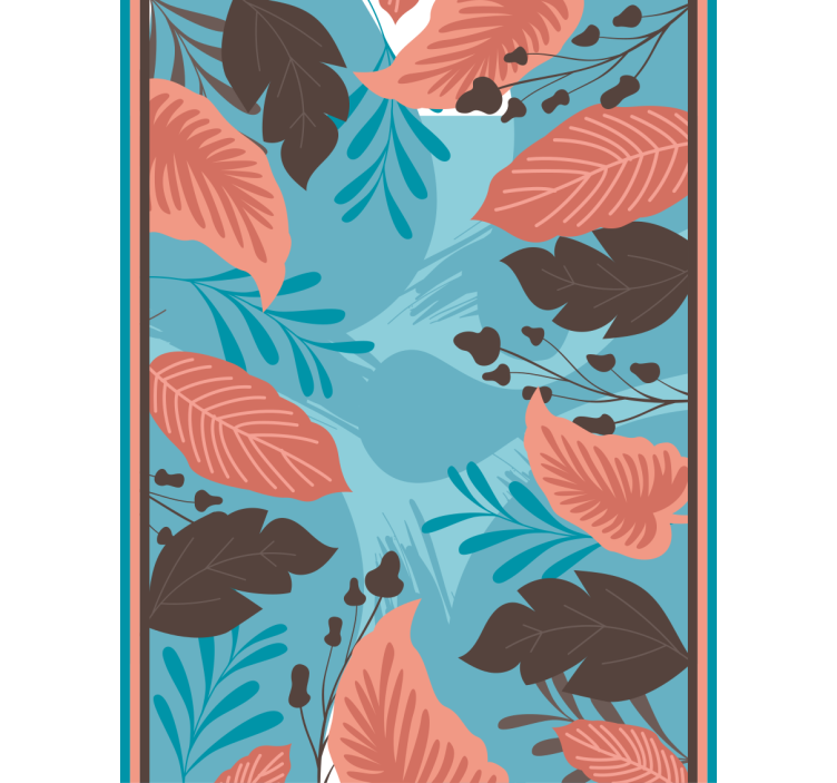 Leafy Floral Arrangement blind flowers - TenStickers