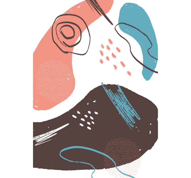 Abstract Shapes blind art - TenStickers